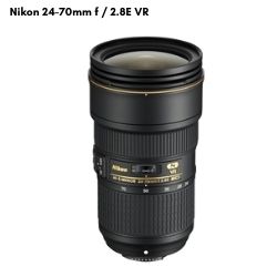 Nikon 24-70mm f / 2.8E VR lens