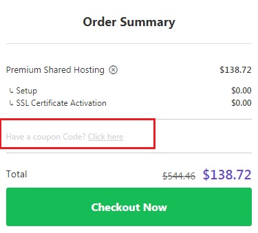 Paste the Hostinger coupon
