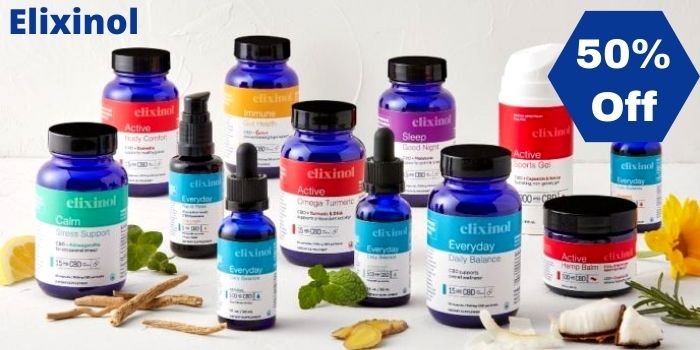 50% Off Elixinol coupon for CBD products